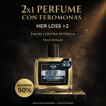 2X1 - Her Loss™ - Perfume potenciado con Feromonas de Alto Impacto