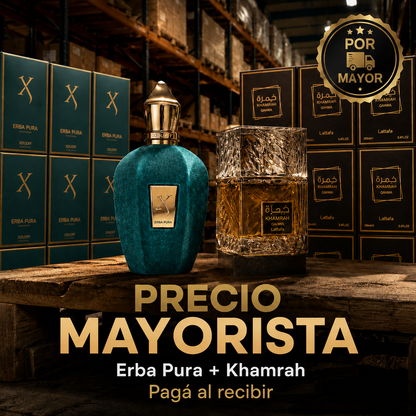 2x1 Erba Pura y Lattafa Khamrah (100ML) - Compra y paga en casa - OFERTA LIMITADA